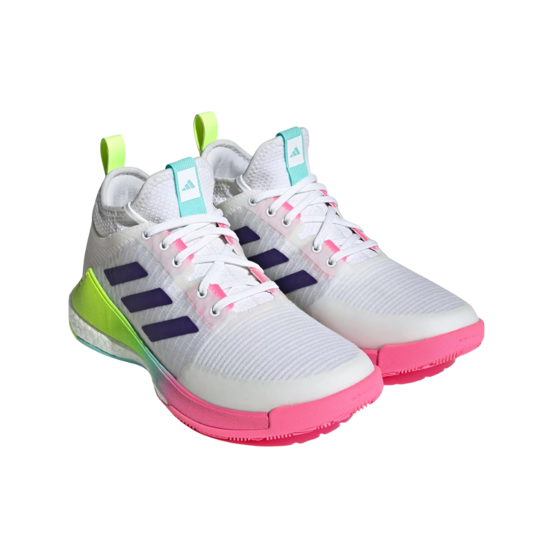 Adidas Crazyflight Mid™ Vôlei Rosa Branco Verde