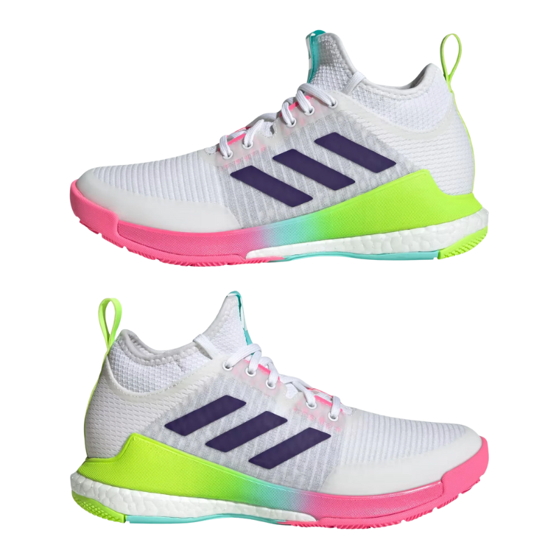 Adidas Crazyflight Mid™ Vôlei Rosa Branco Verde