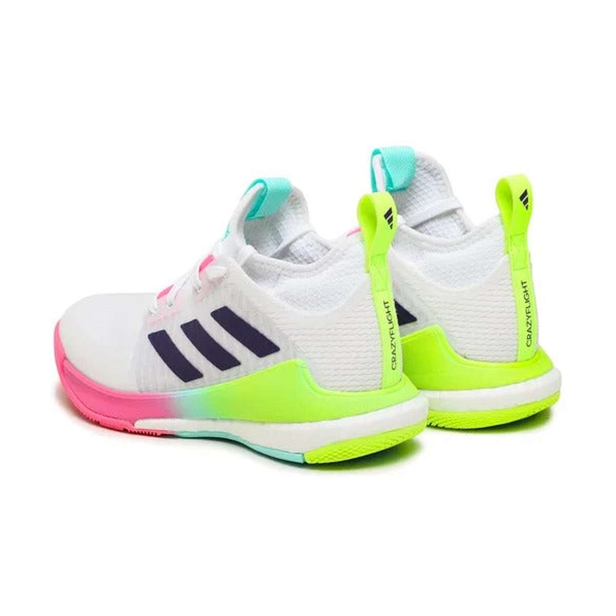 Adidas Crazyflight Mid™ Vôlei Rosa Branco Verde
