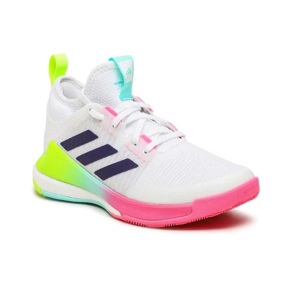 Adidas Crazyflight Mid™ Vôlei Rosa Branco Verde